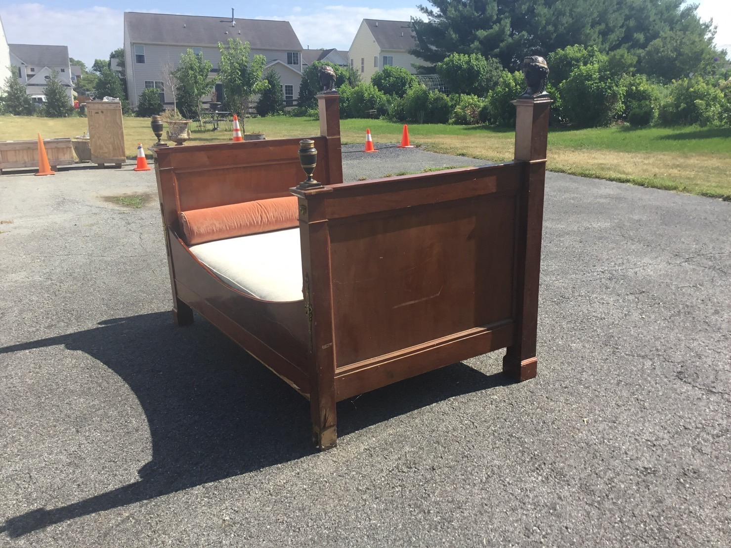 Mahogany Empire Daybed For Sale 10