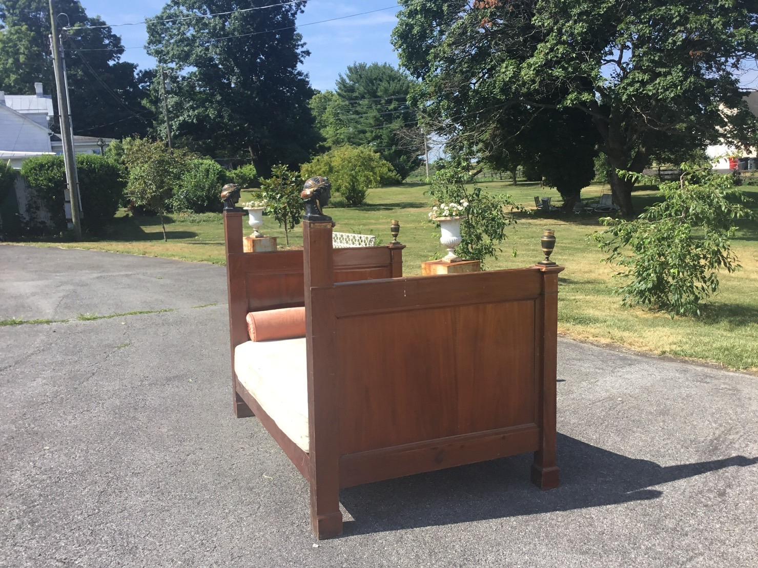 Mahogany Empire Daybed For Sale 11