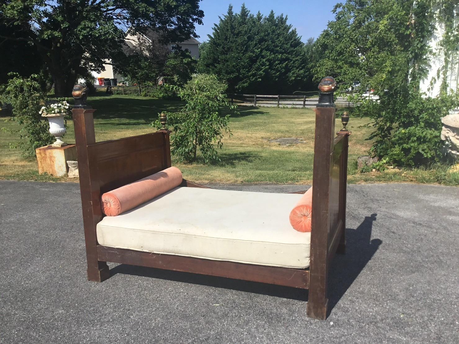 Mahogany Empire Daybed For Sale 12