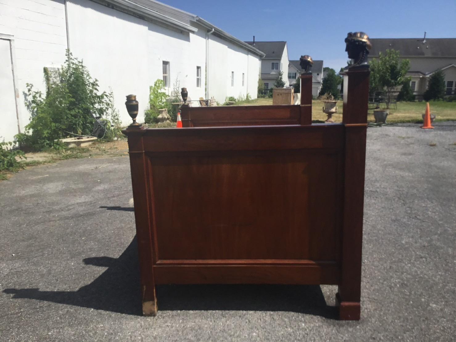 French Mahogany Empire Daybed For Sale