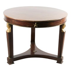 Mesa Gueridón Imperio de Caoba