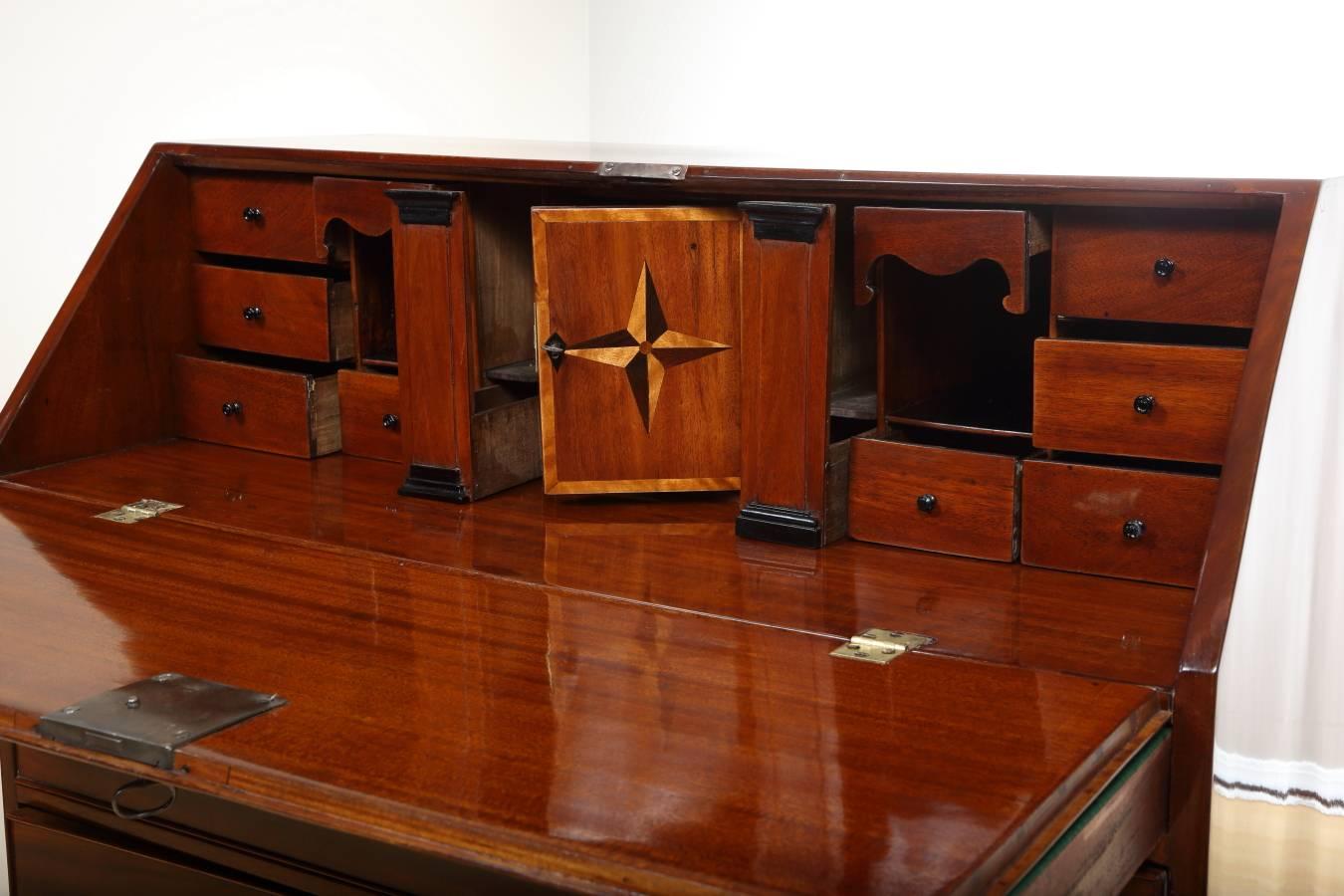 Mahogany Empire Secretaire, circa 1790 For Sale 5