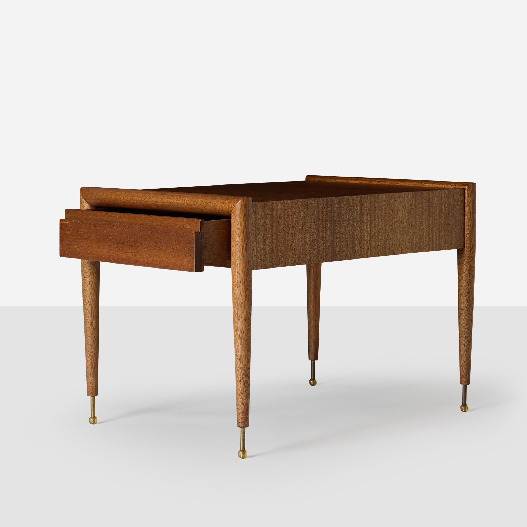 Mahogany End Tables by John Keal for Brown Saltman For Sale 3