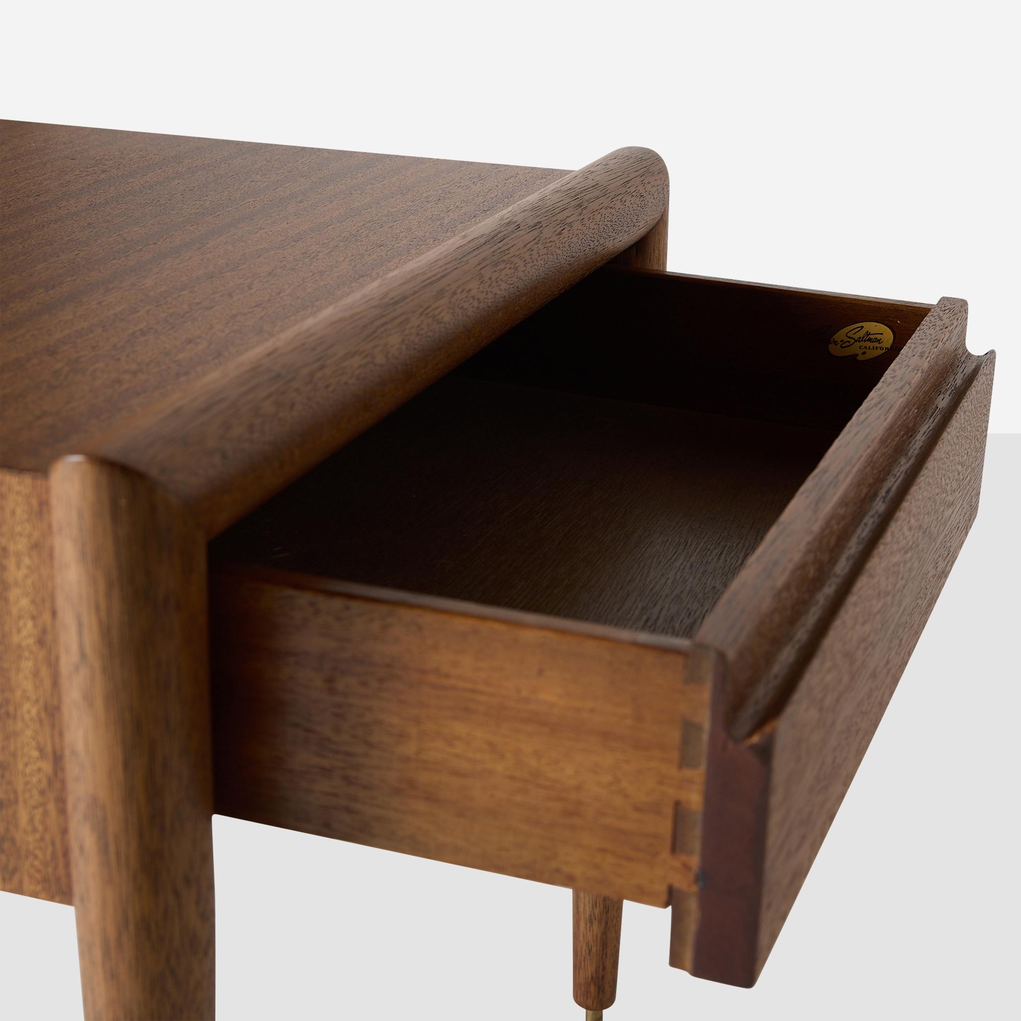 Mahogany End Tables by John Keal for Brown Saltman For Sale 7