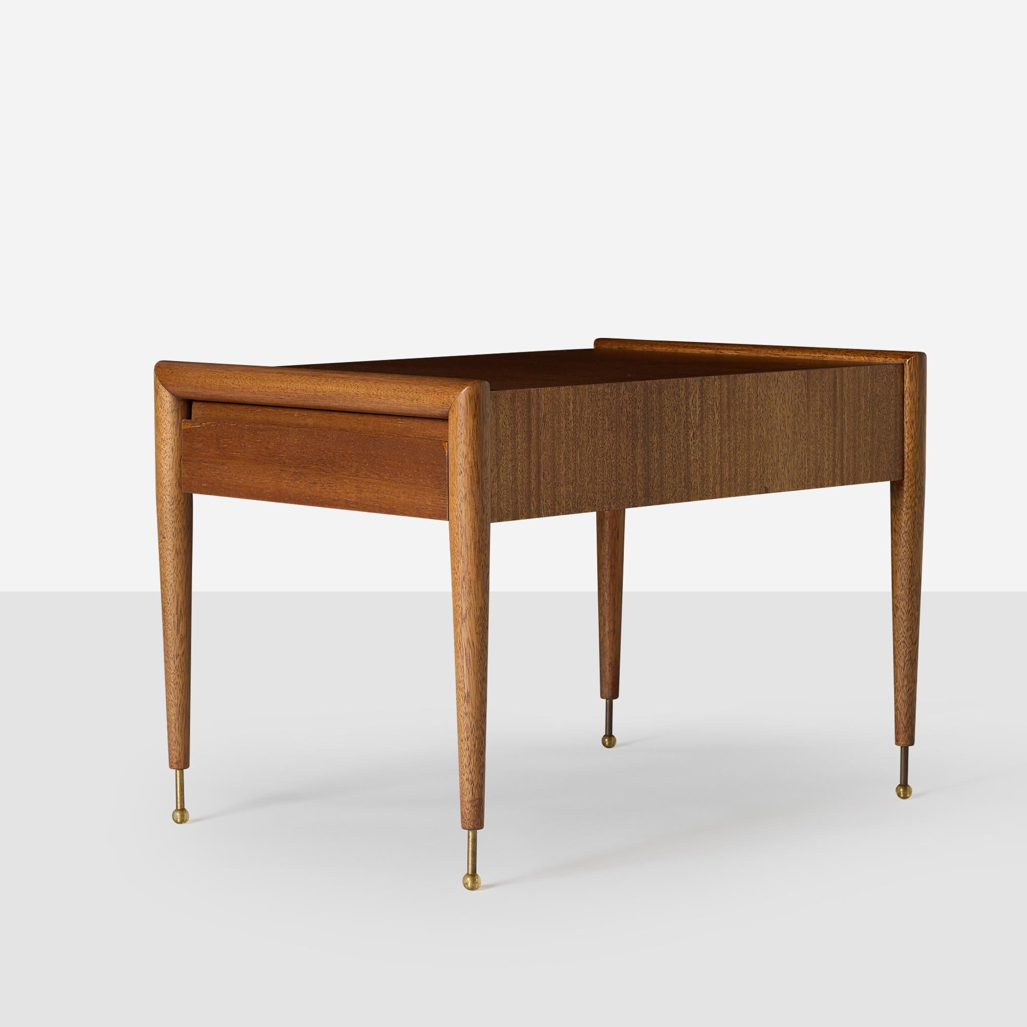 20th Century Mahogany End Tables by John Keal for Brown Saltman For Sale