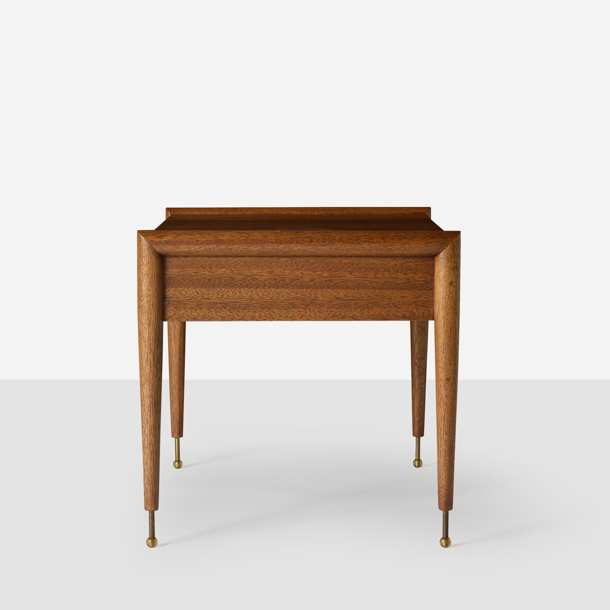 Mahogany End Tables by John Keal for Brown Saltman For Sale 1