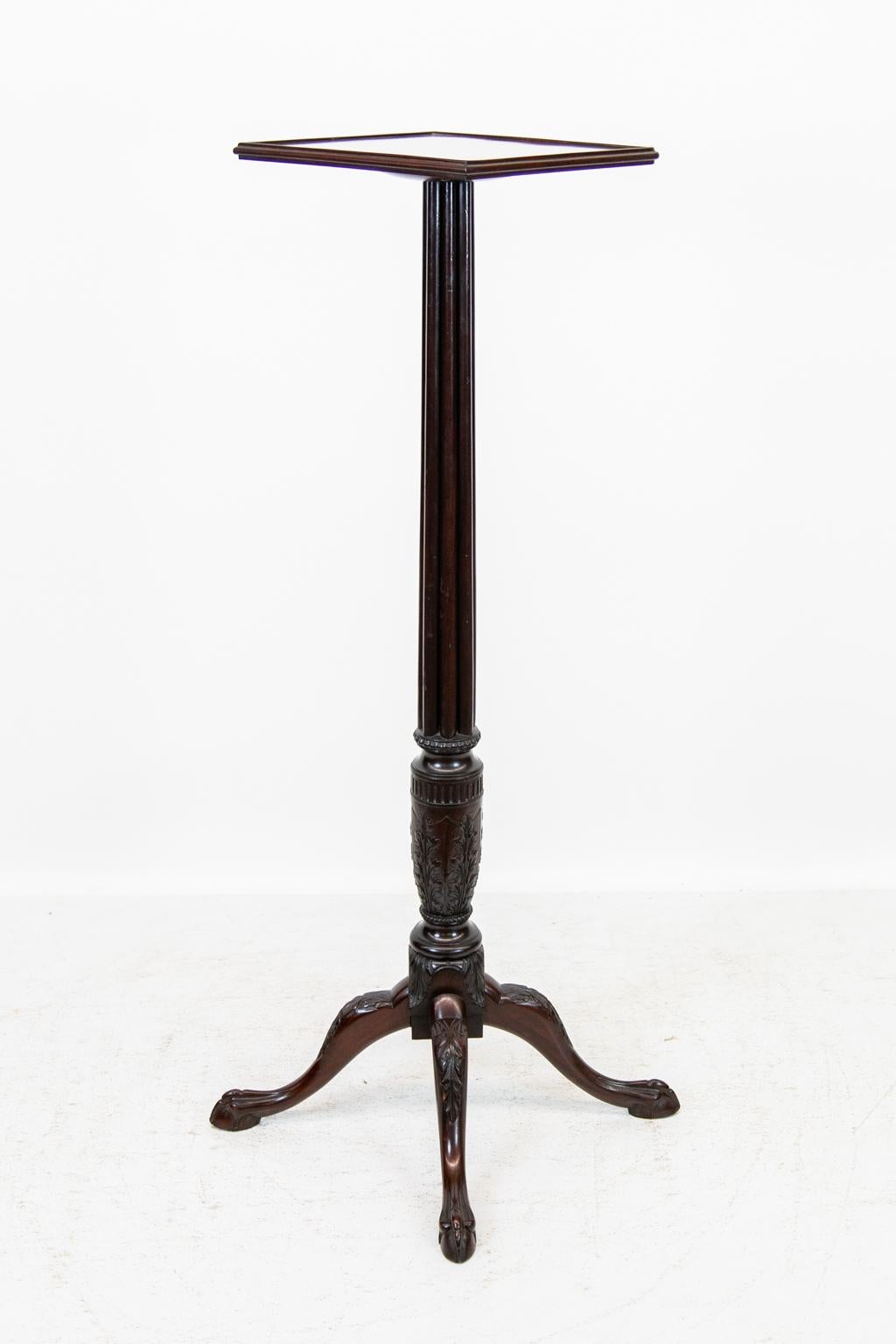 Mahogany English Chippendale Plant Stand 4