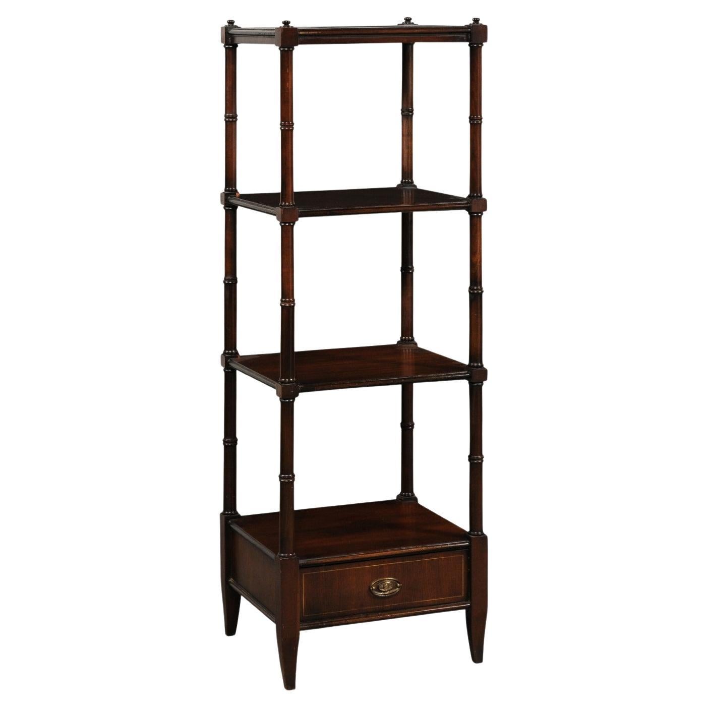 Mahogany English Étagère or Shelf For Sale