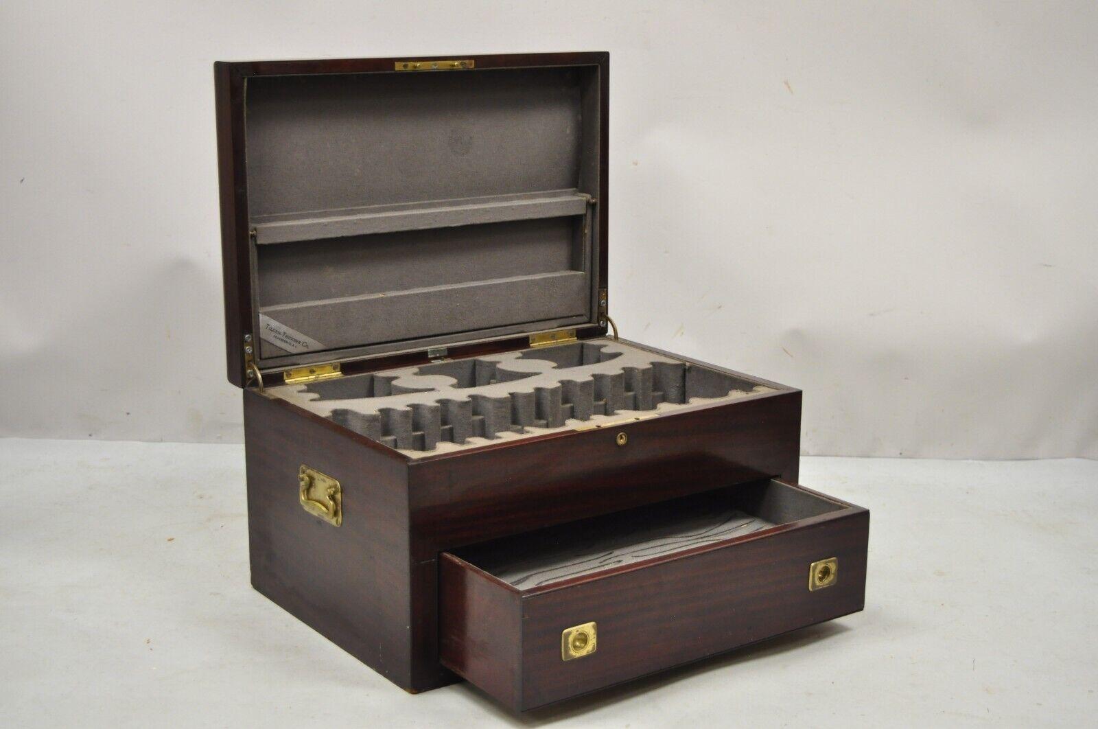 mahogany silverware chest