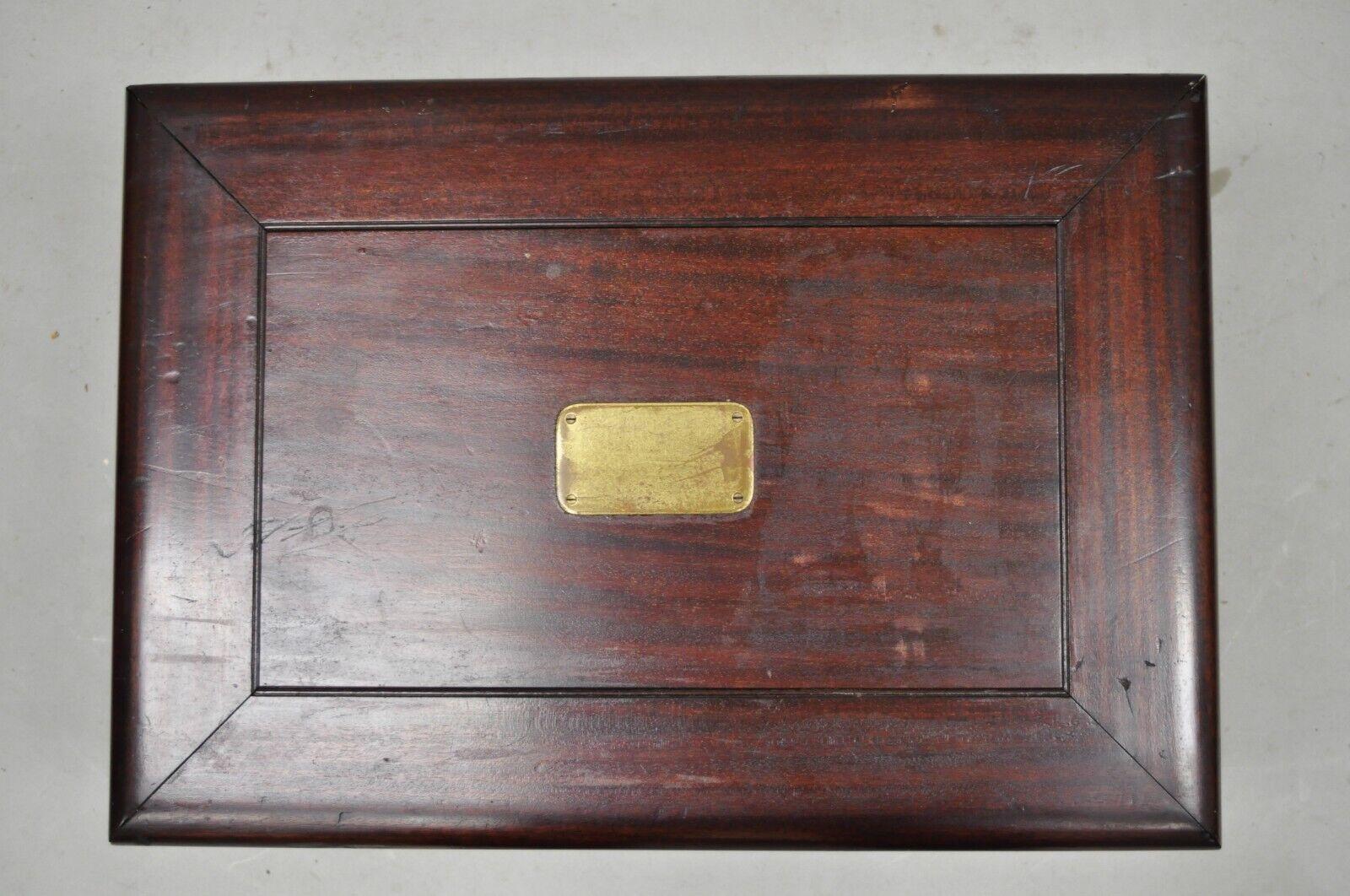 vintage wooden silverware box