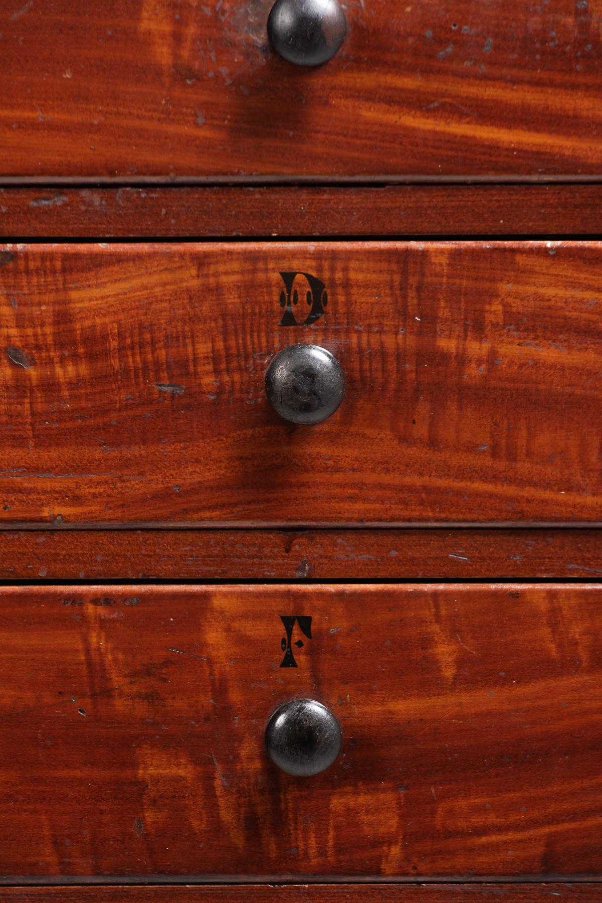 English Mahogany Estate Chest of Drawers, England, circa 1840