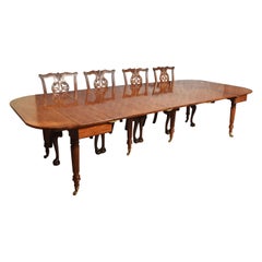 Mahogany extending dining table