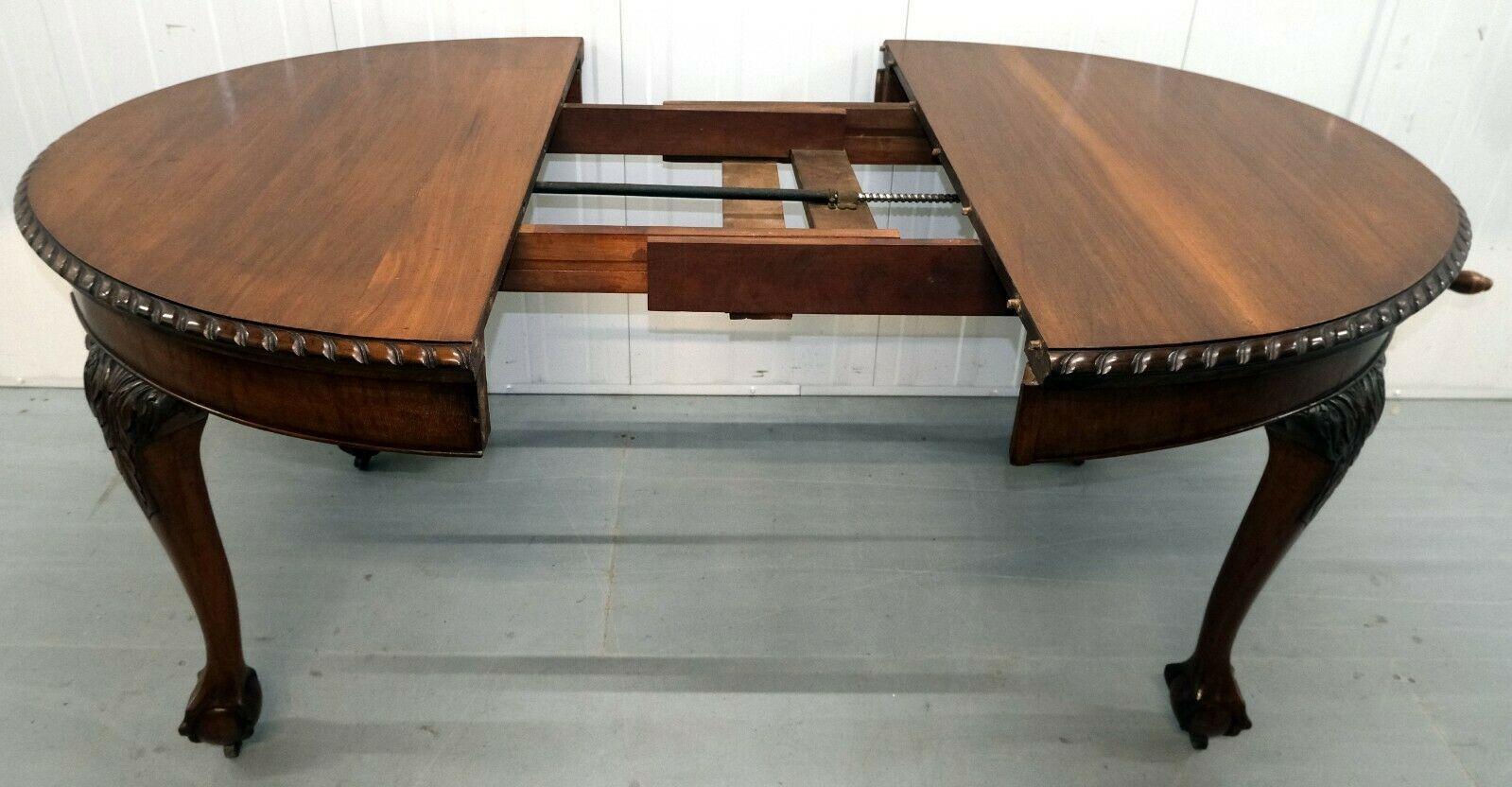 antique claw foot dining table and chairs
