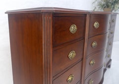 Mahogany Federal Bow Front 12 Drawers Dresser MINT