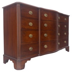 Mahogany Federal Bow Front 12 Drawers Dresser MINT