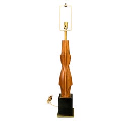 Retro Mahogany Figural Midcentury Lamp by Laurel Lamp Co