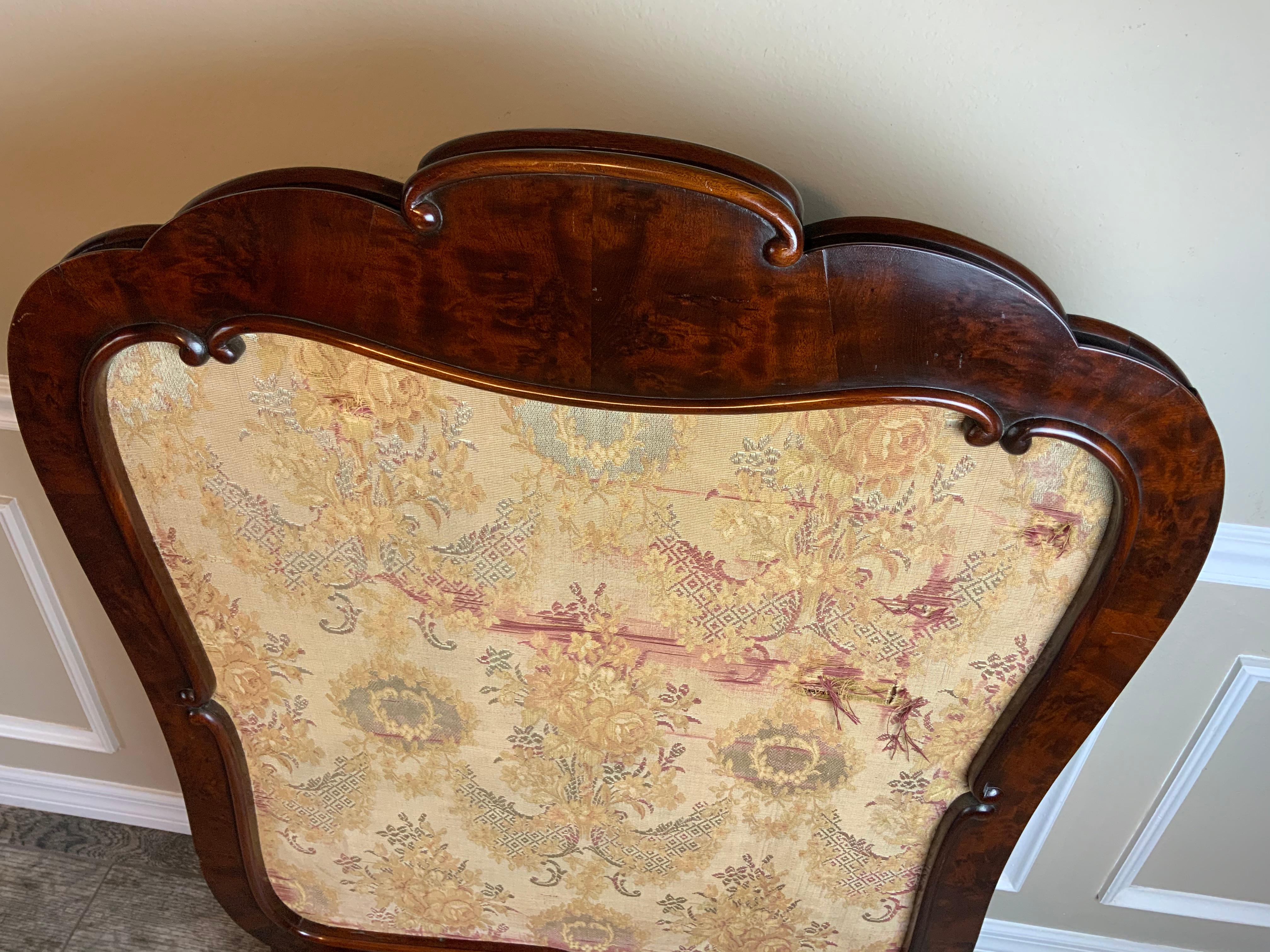 19th Century Mahogany Fire Screen For Sale