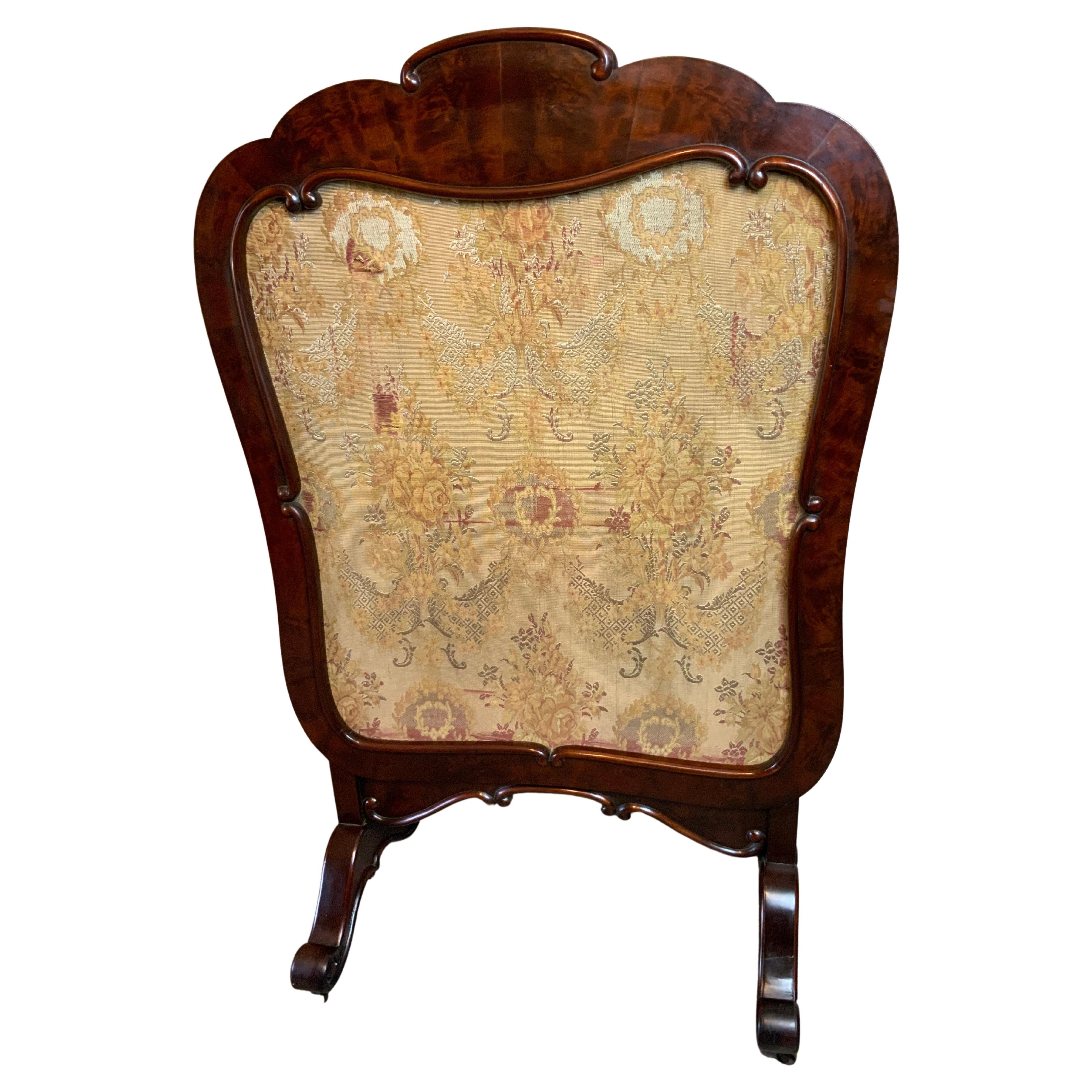 Mahogany Fire Screen For Sale