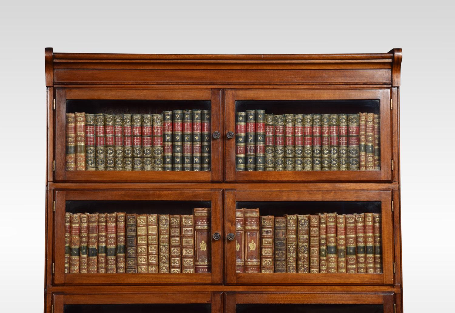 British Mahogany Five Sectional Bookcase