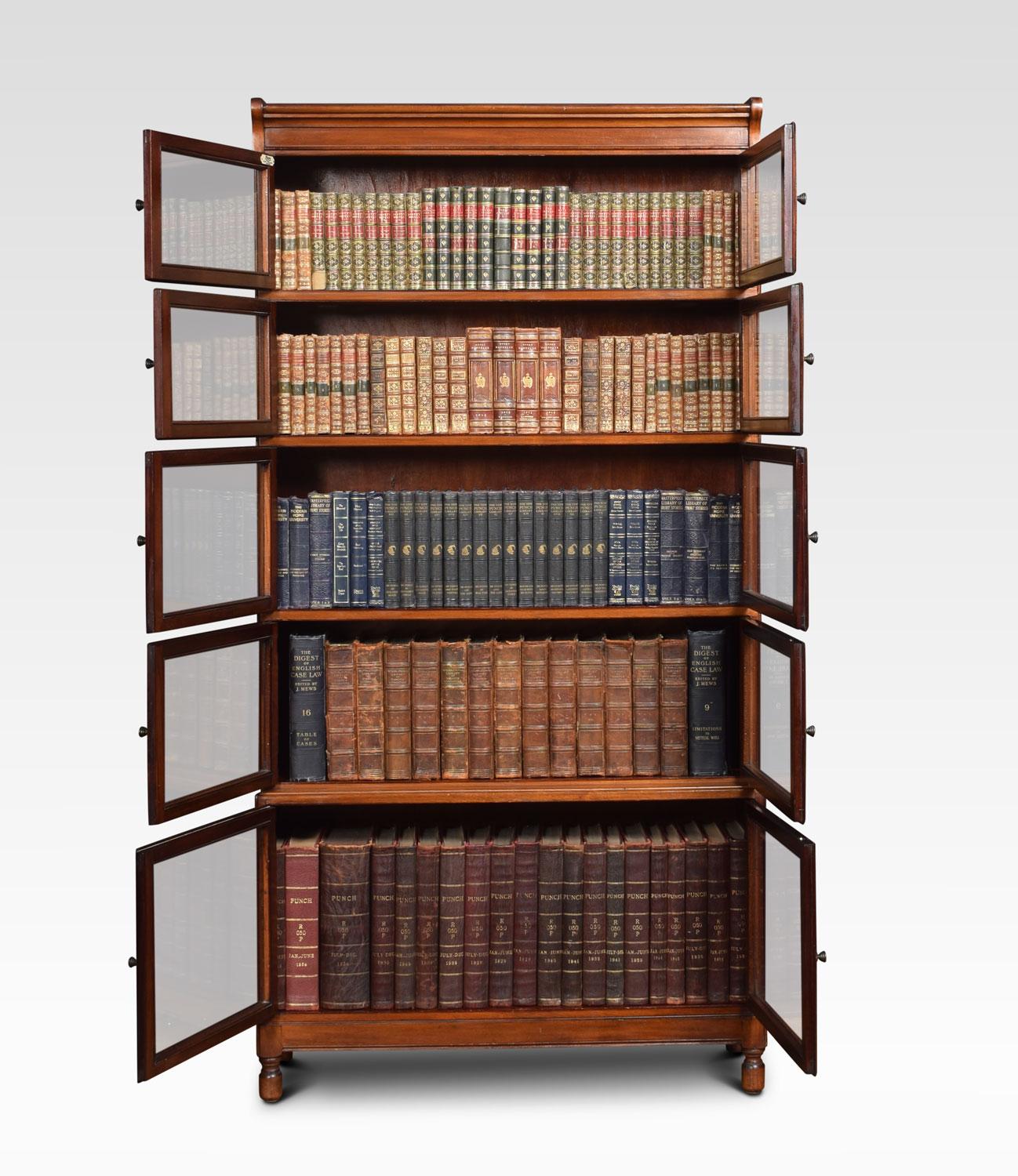 Mahogany Five Sectional Bookcase In Good Condition In Cheshire, GB
