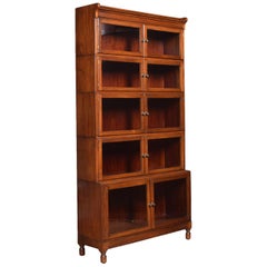 Antique Mahogany Five Sectional Bookcase