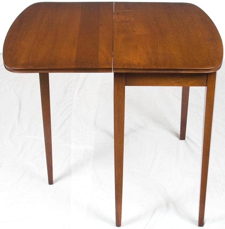 Mahogany Flip Top Card Game Table at 1stDibs