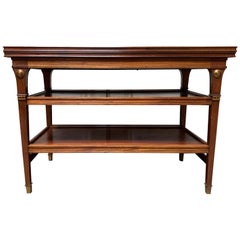 Mahogany Flip Top Metamorphic Tea Table