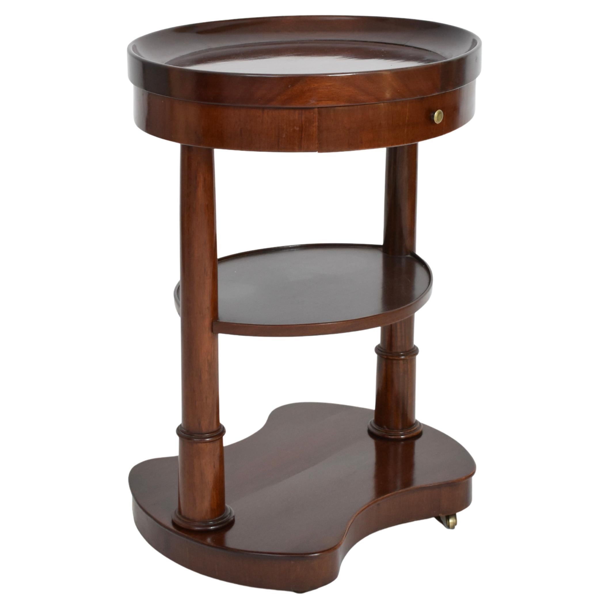 Mahogany flying oval table, XIXth c. For Sale