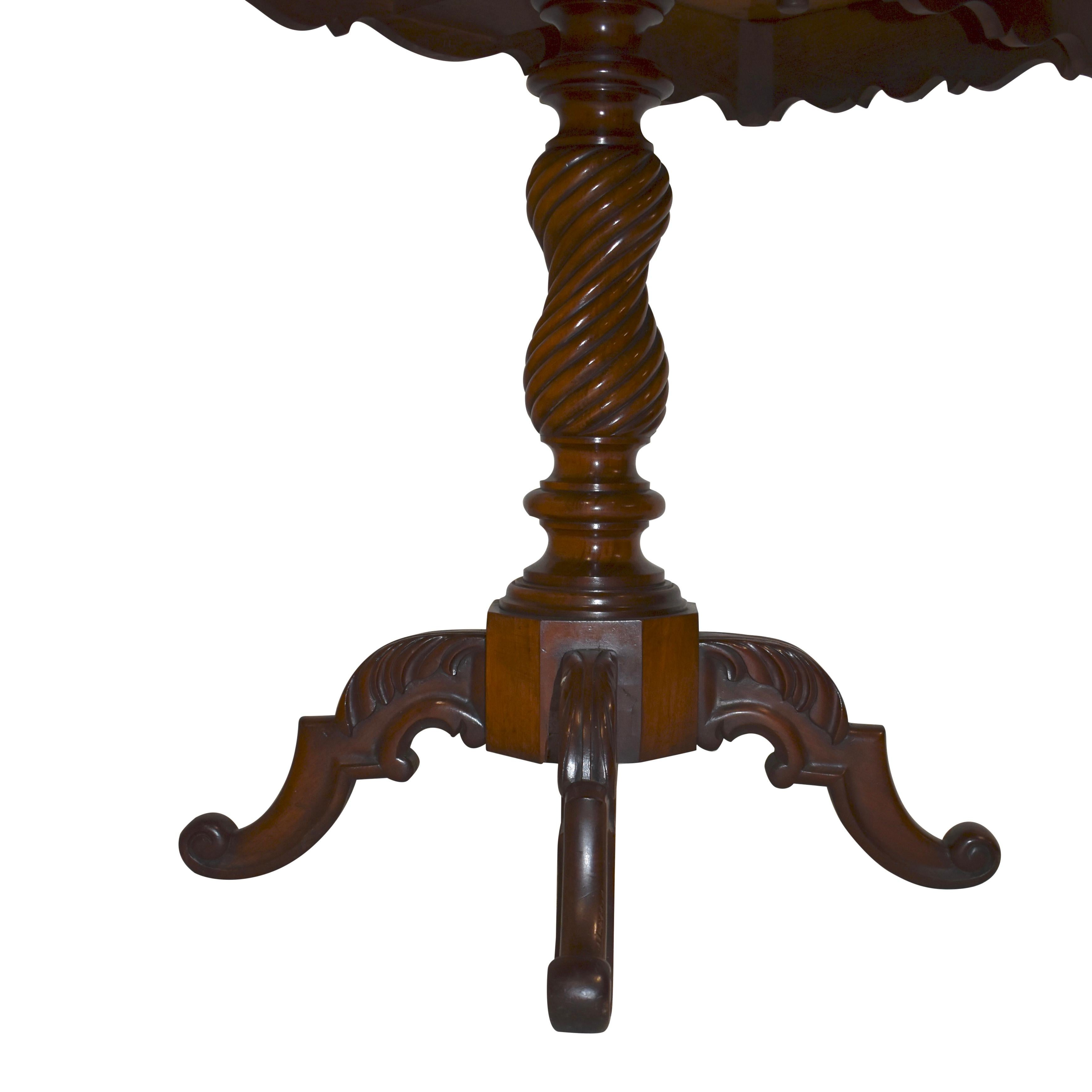 Mahogany Fold-Over Game Table, circa 1895 For Sale 1