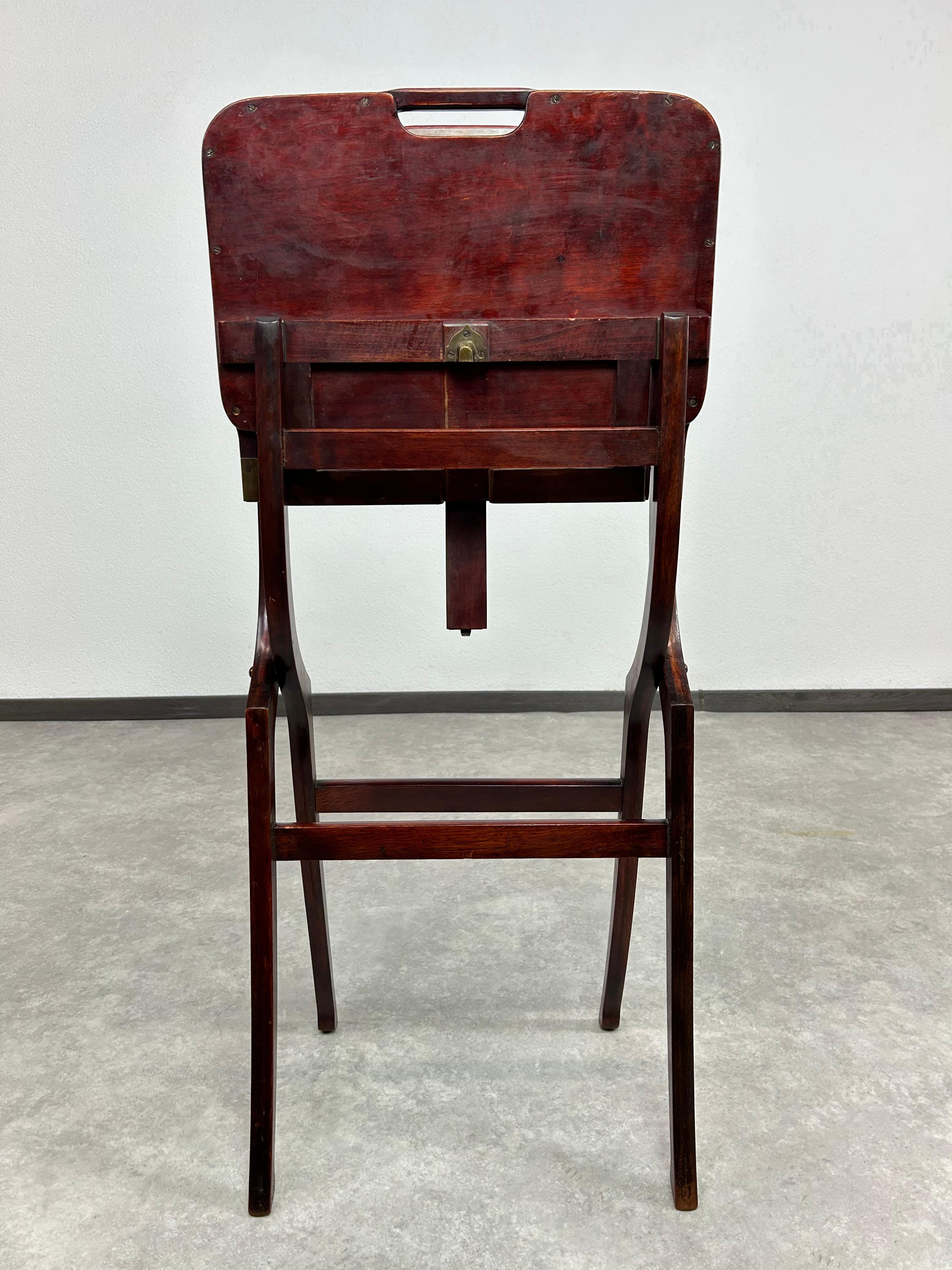 Mahogany folding table in style of vienna secession en vente 7