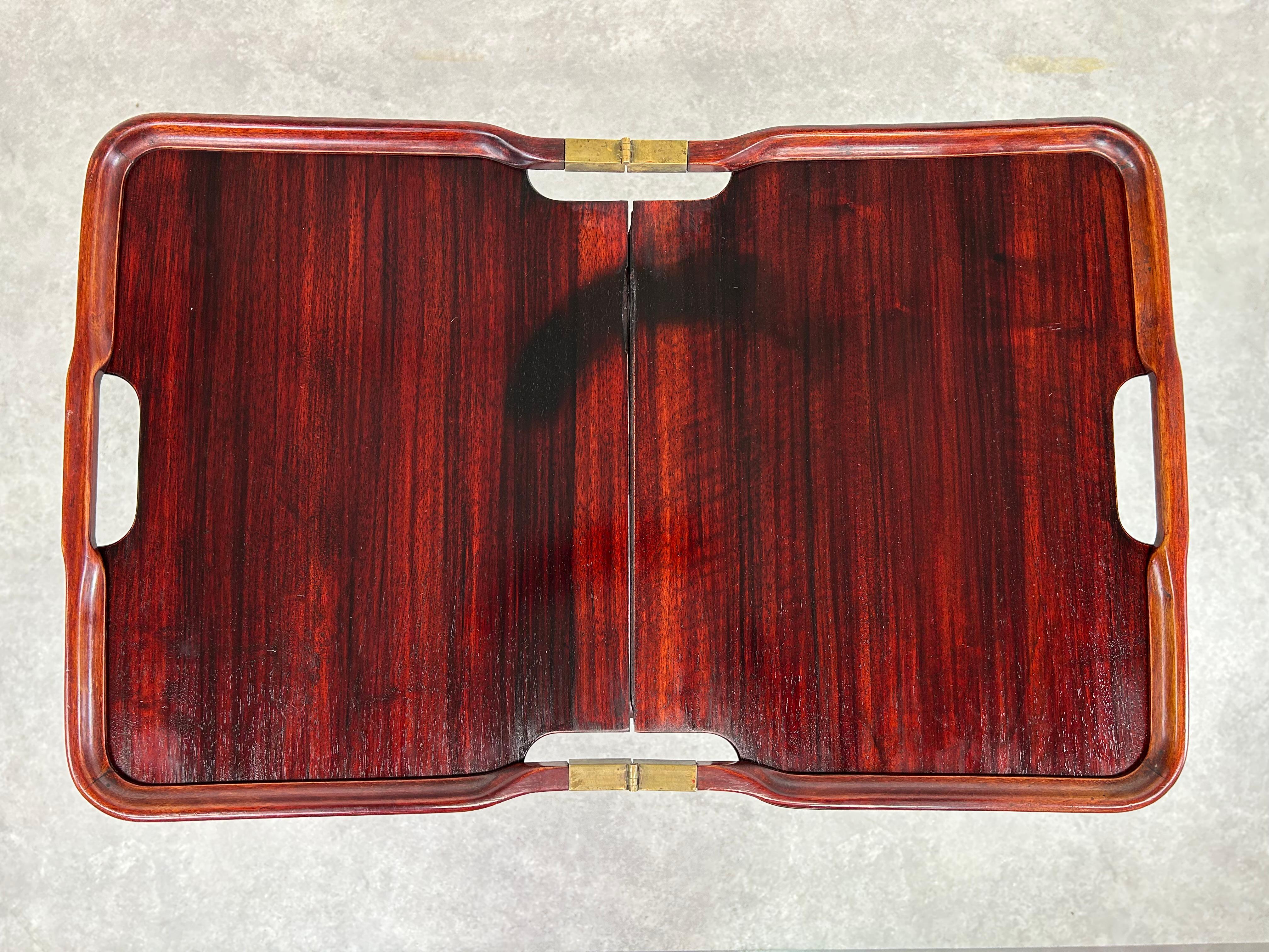 Autrichien Mahogany folding table in style of vienna secession en vente