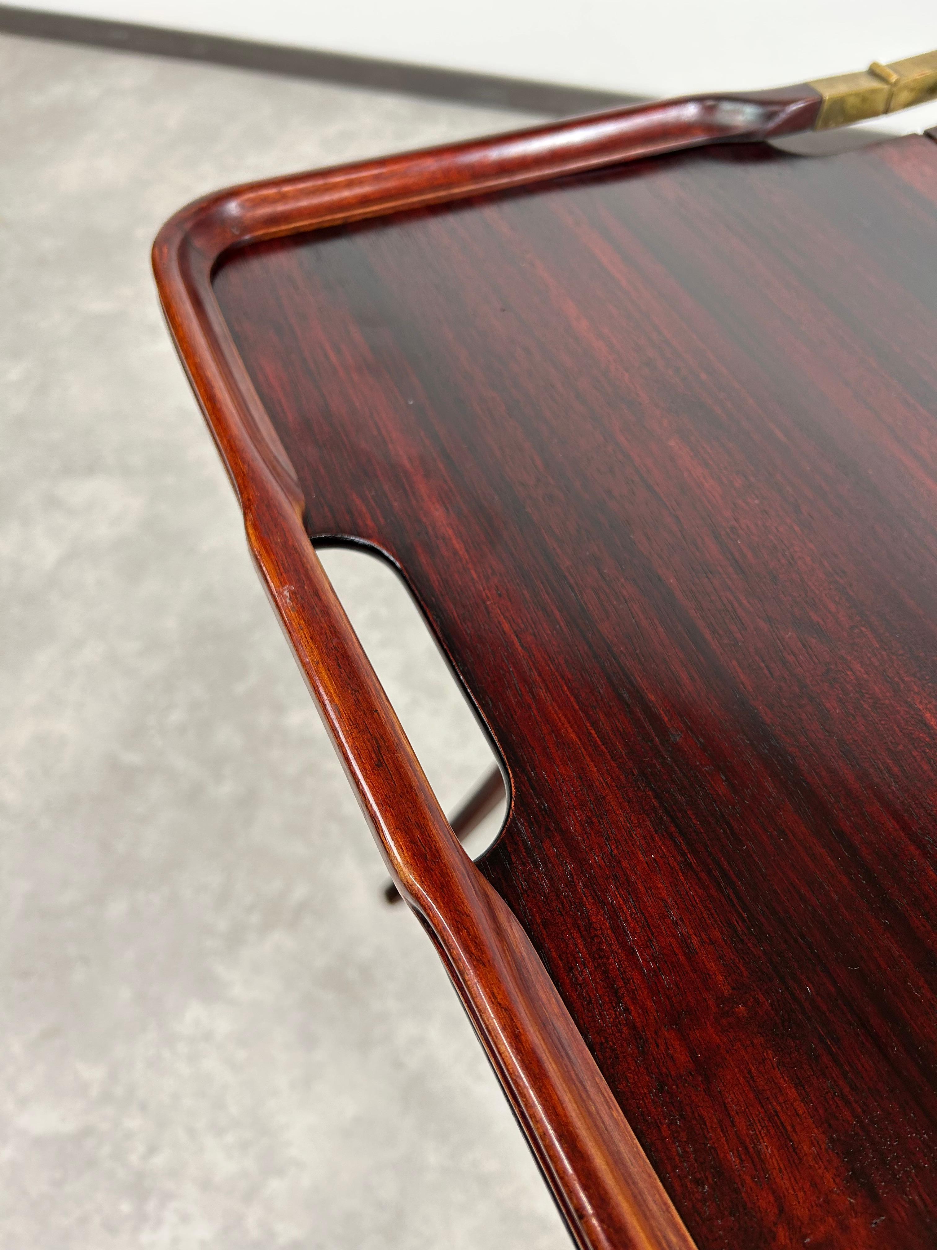 Mahogany folding table in style of vienna secession en vente 2
