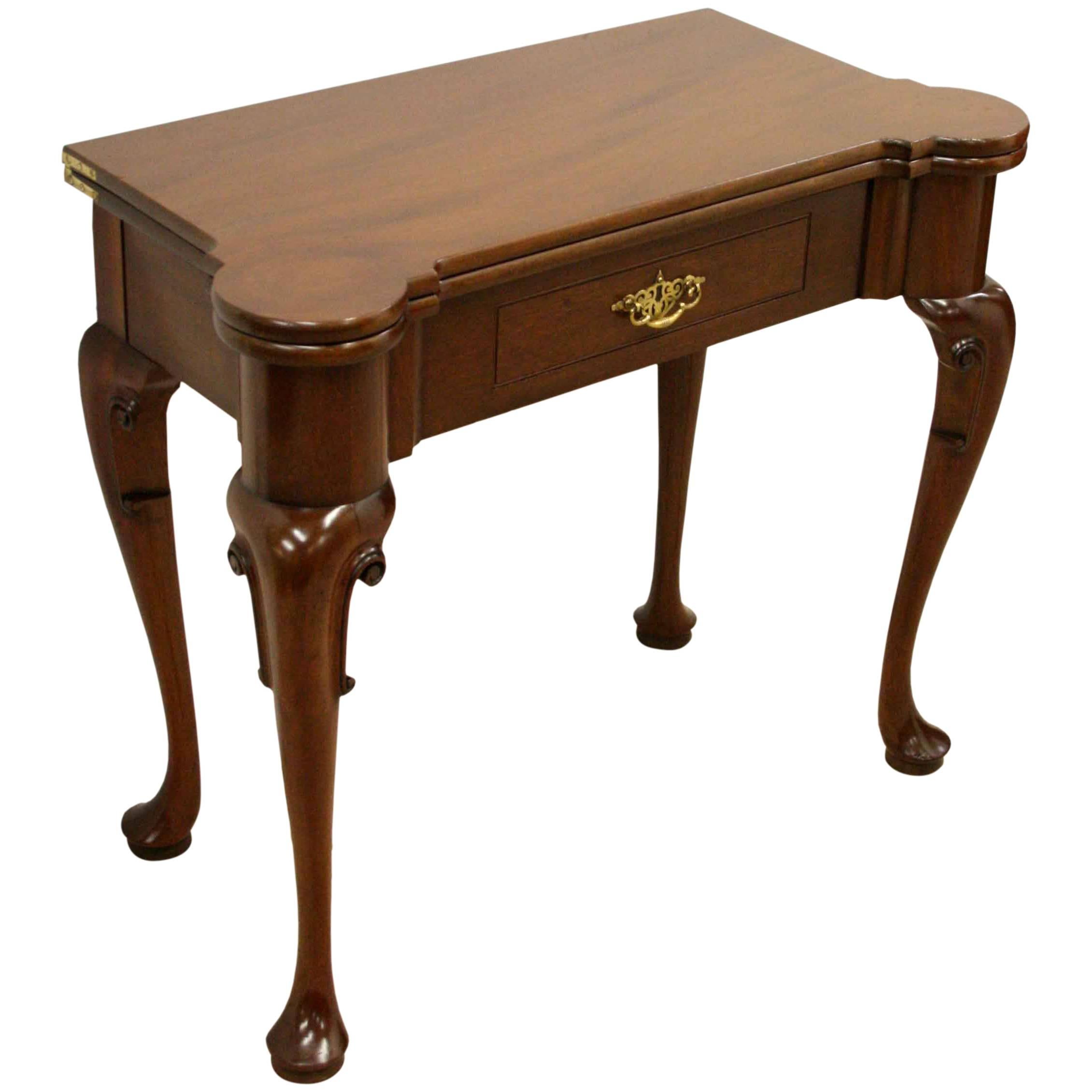 Mahogany Foldover Card Table by Gillows of Lancaster, circa 1880 For Sale