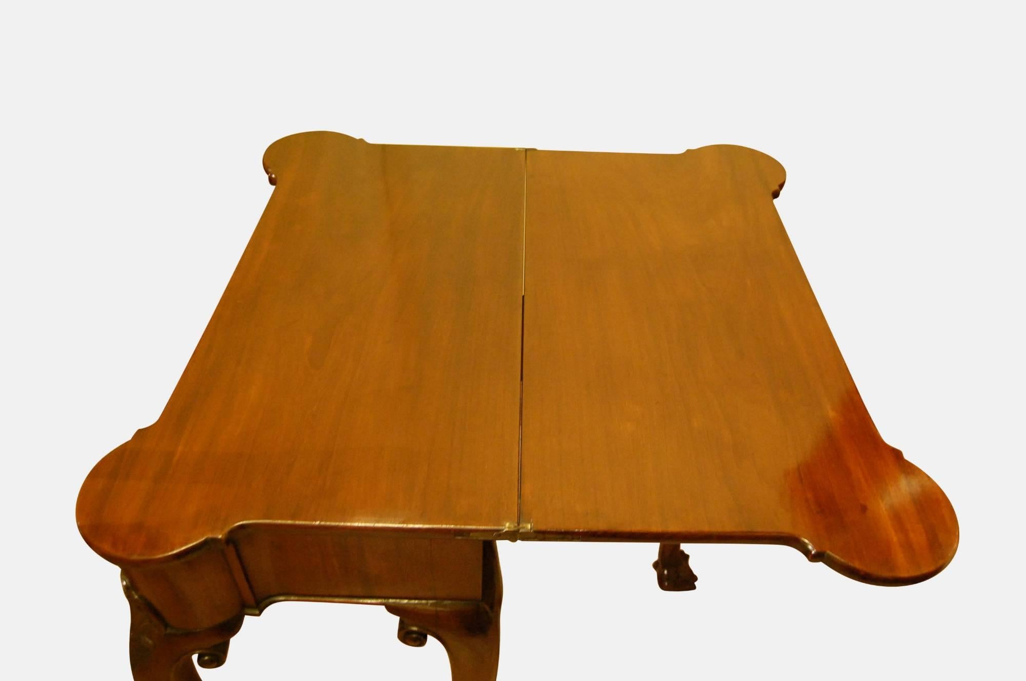 Mahogany Foldover Table For Sale 2