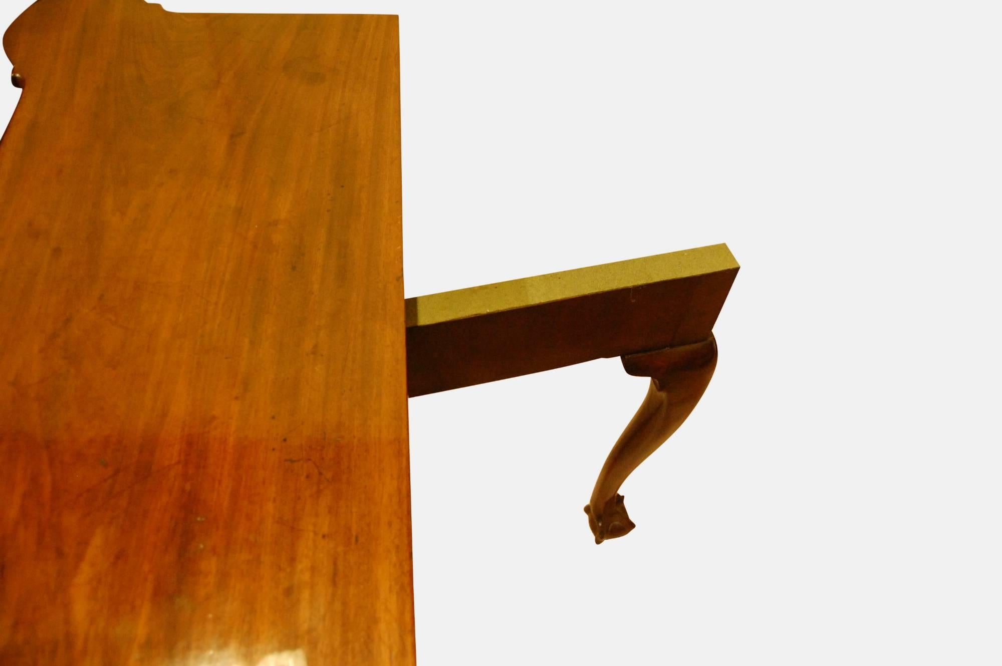 Mahogany Foldover Table For Sale 3