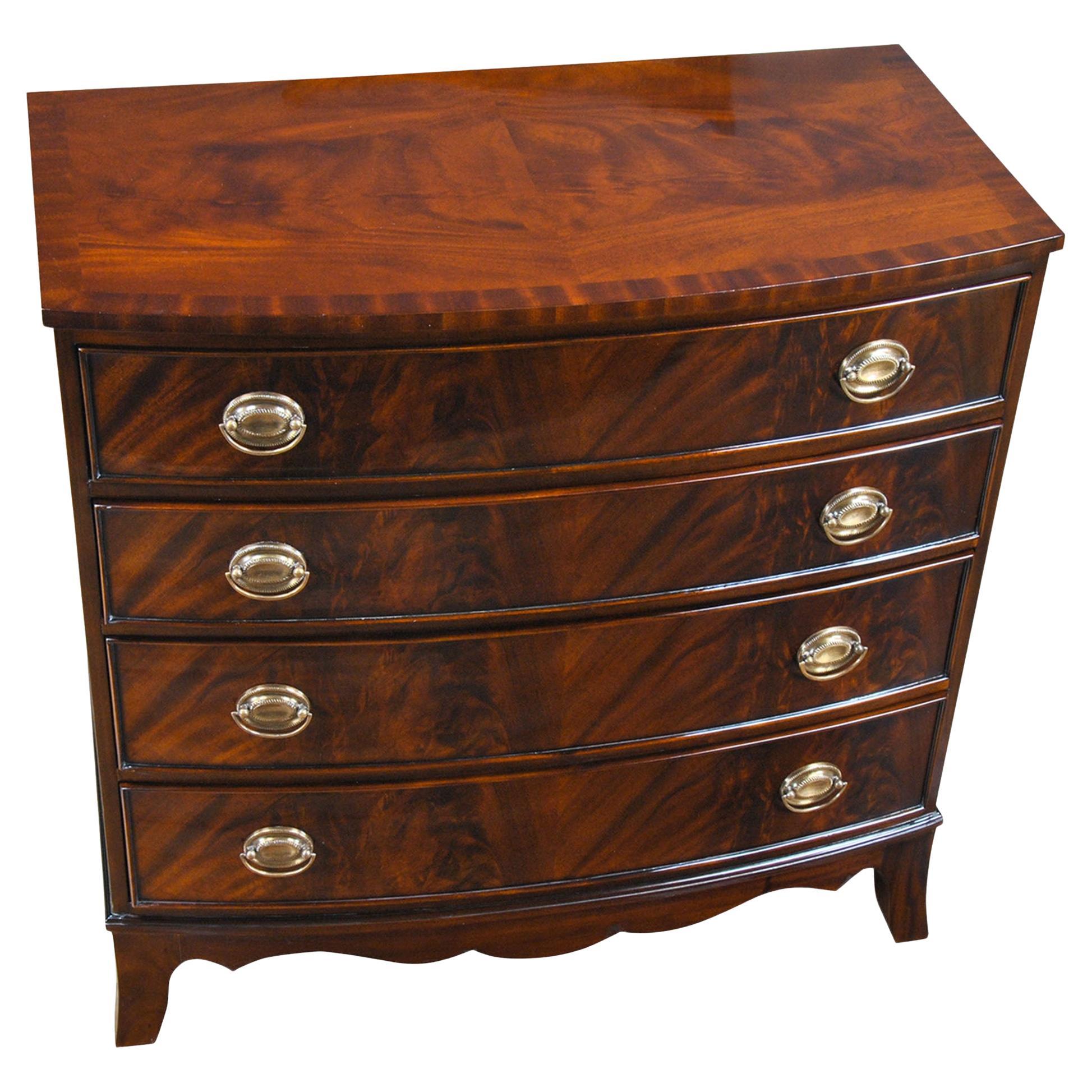 Mahogany Four Drawer Chest  For Sale