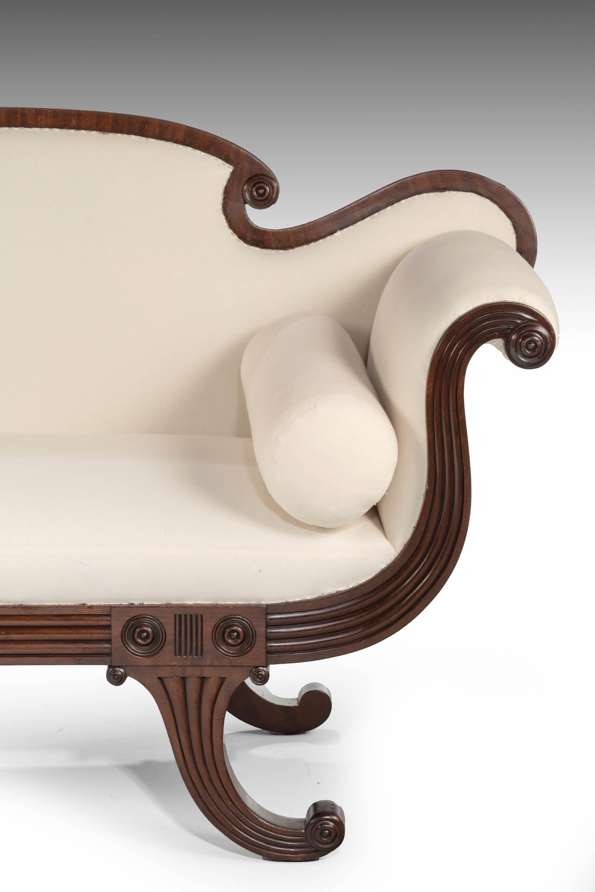 Mahogany Framed Regency Period Sofa (Englisch)