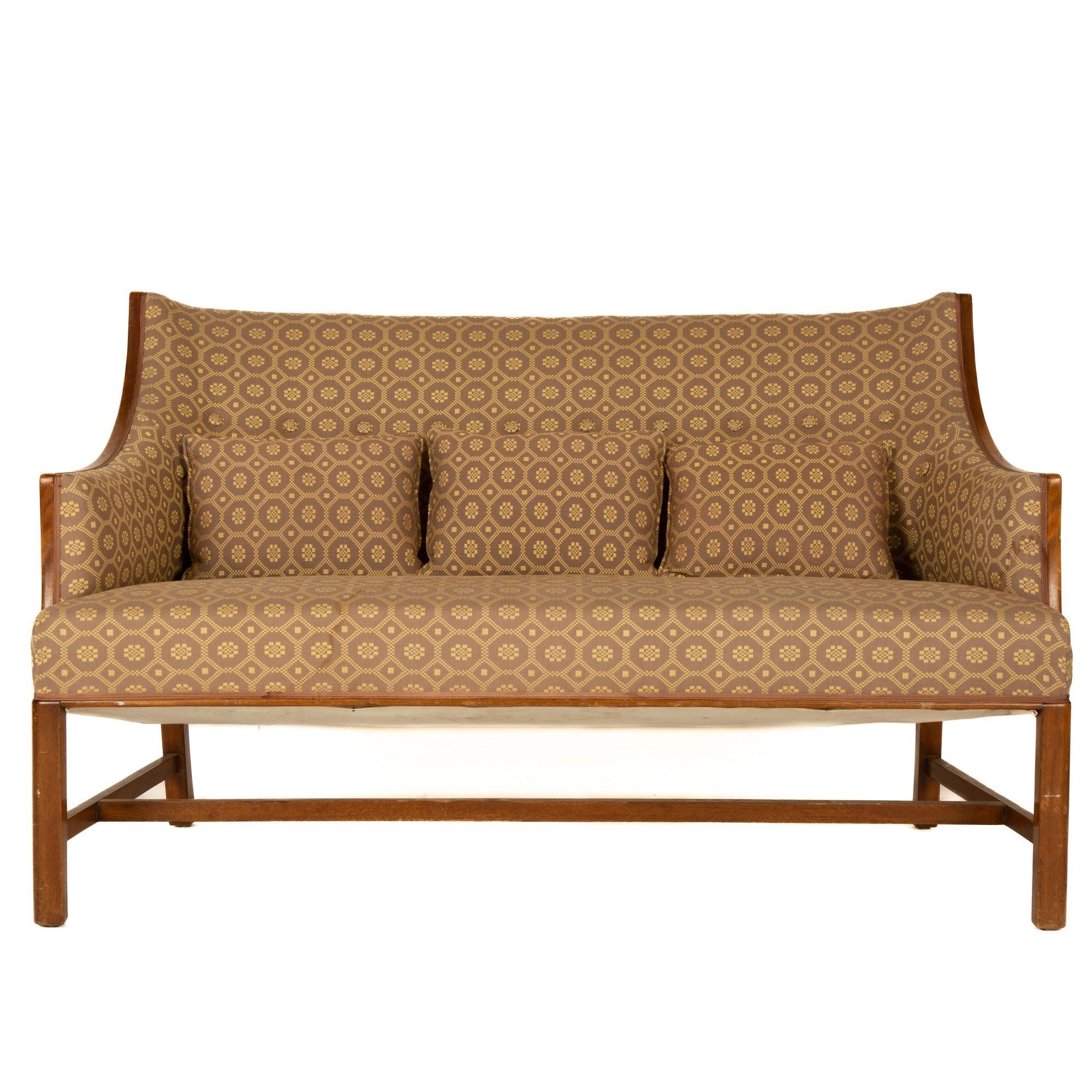 Danese Divano con cornice in mogano di Frits Henningsen in vendita