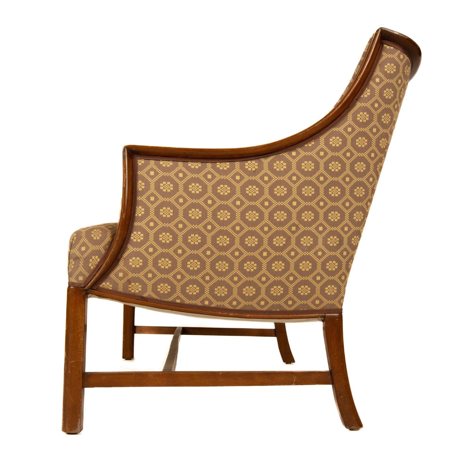 Divano con cornice in mogano di Frits Henningsen In condizioni ottime in vendita a Sagaponack, NY