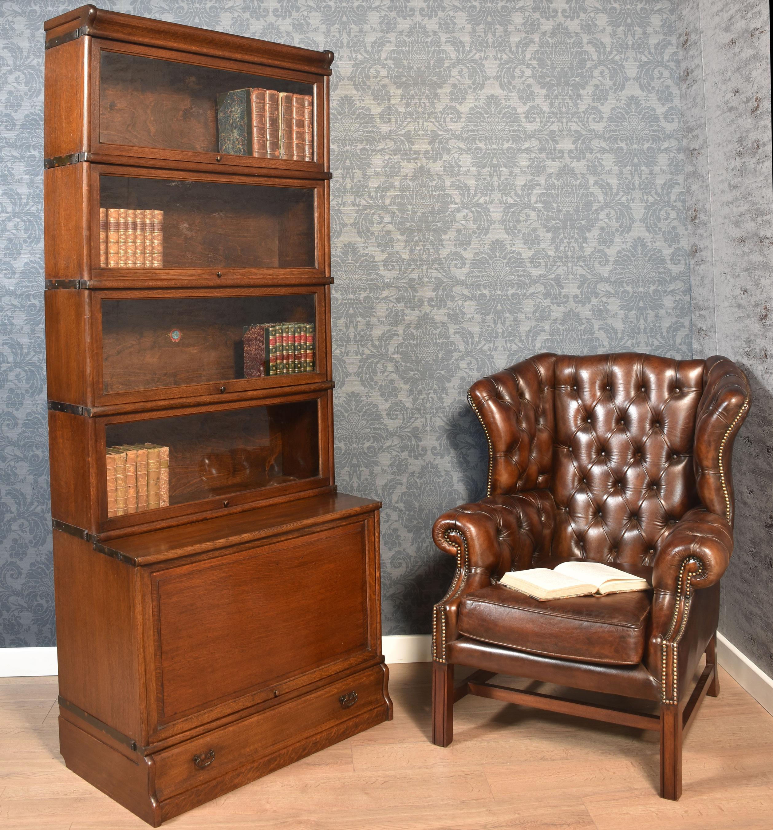 Mahogany framed wing armchair 7