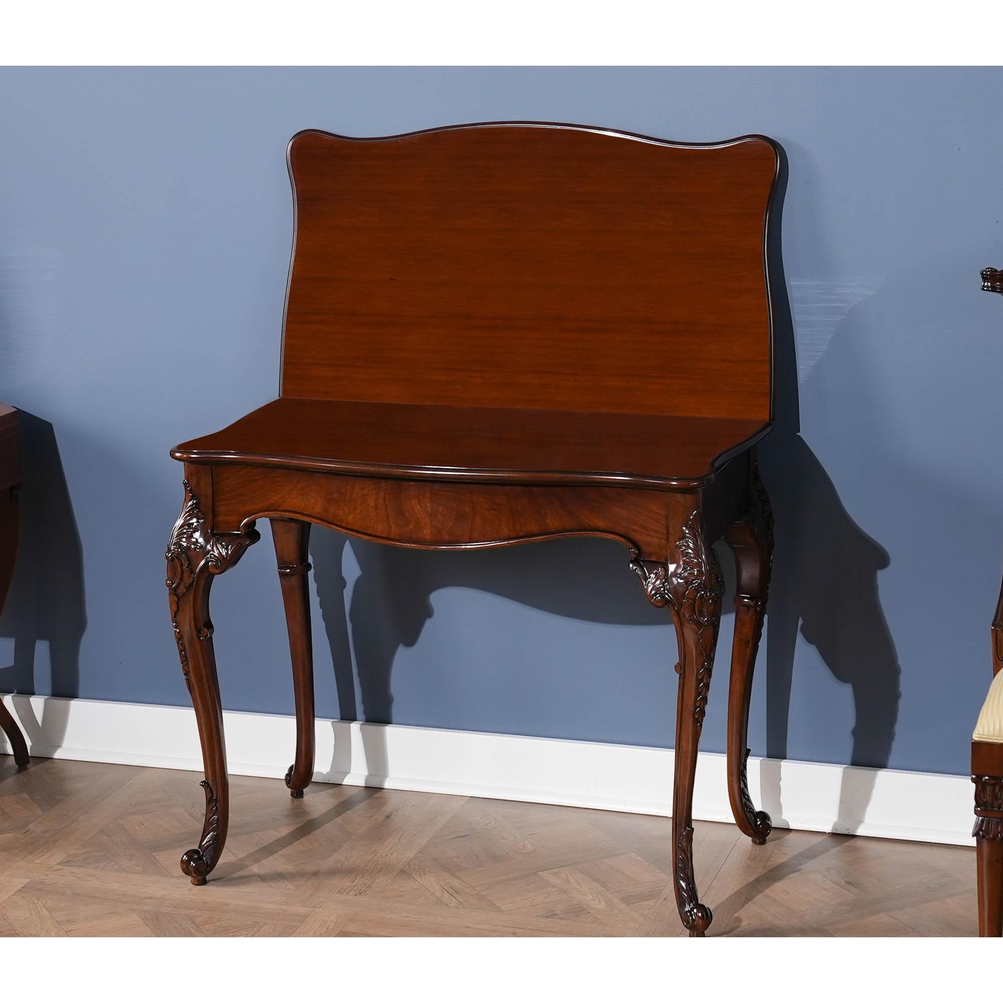 Mahogany French Game Table For Sale 5