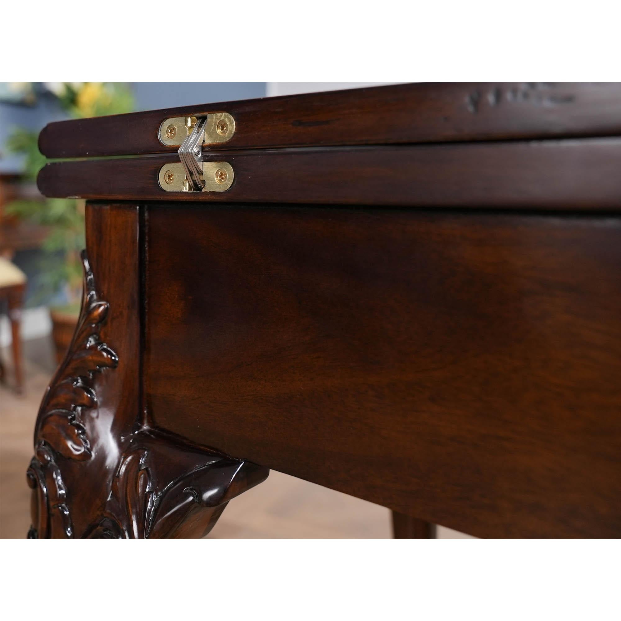 Mahogany French Game Table For Sale 6