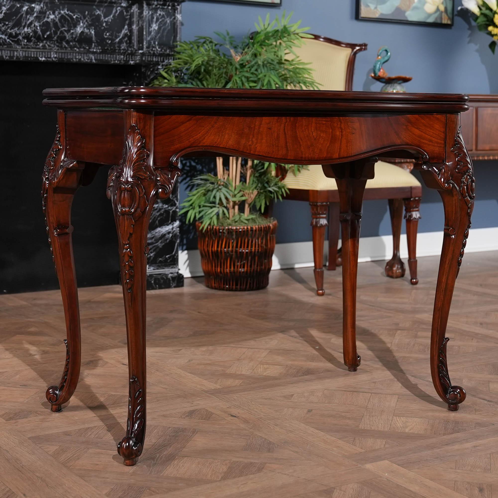 Mahogany French Game Table For Sale 7
