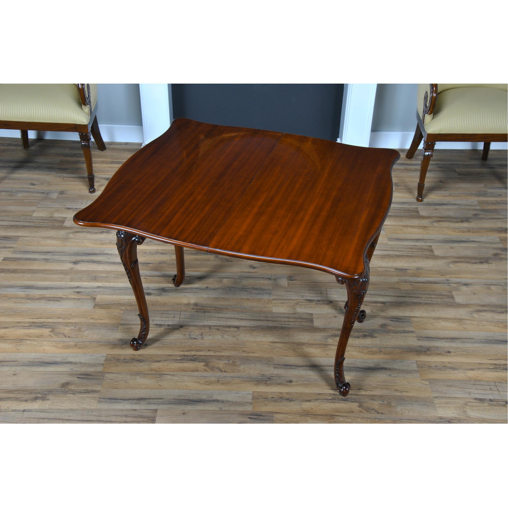 Mahogany French Game Table  In New Condition For Sale In Annville, PA