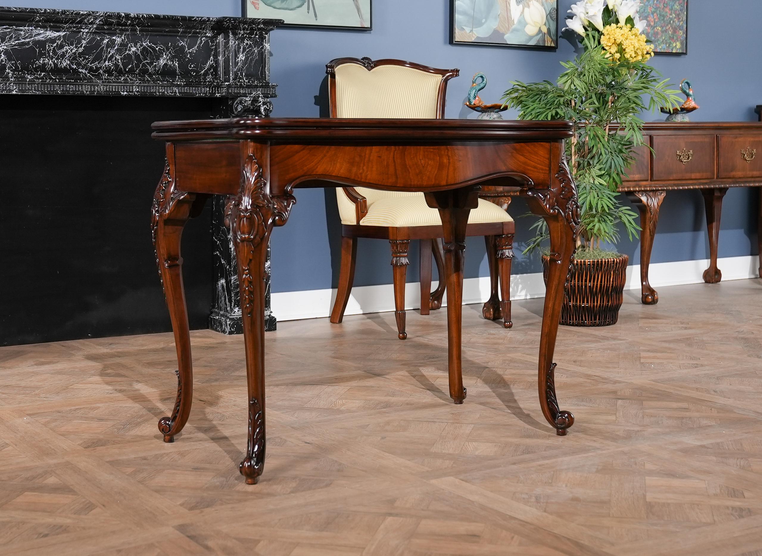 Mahogany French Game Table In New Condition For Sale In Annville, PA