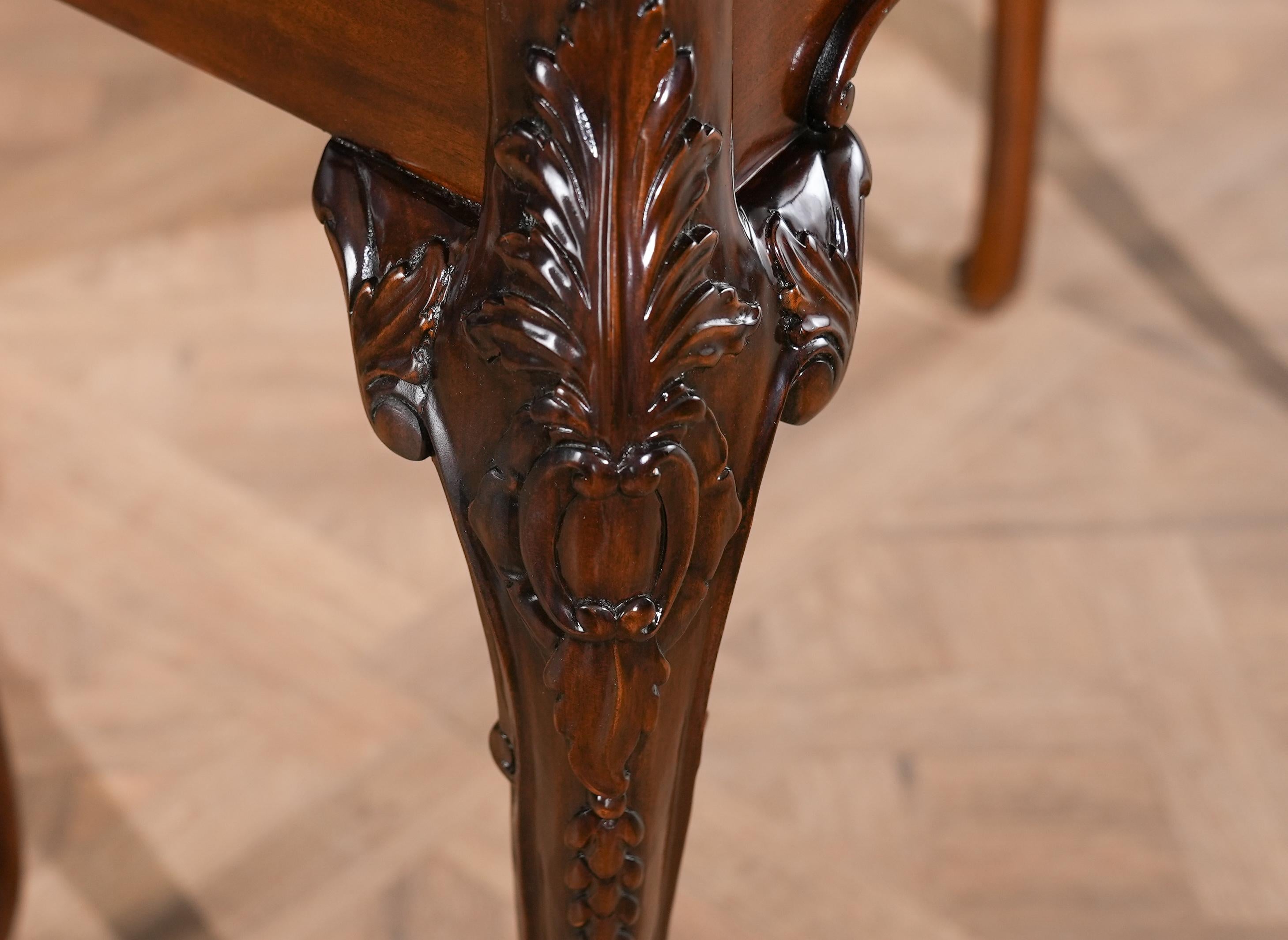 Mahogany French Game Table For Sale 1