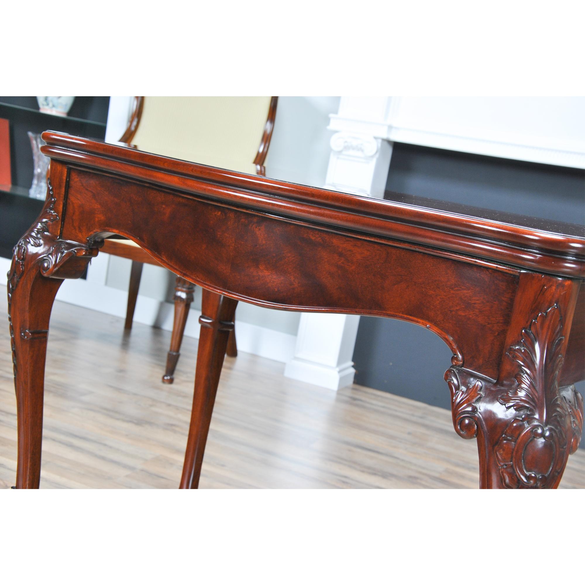 Mahogany French Game Table  For Sale 3