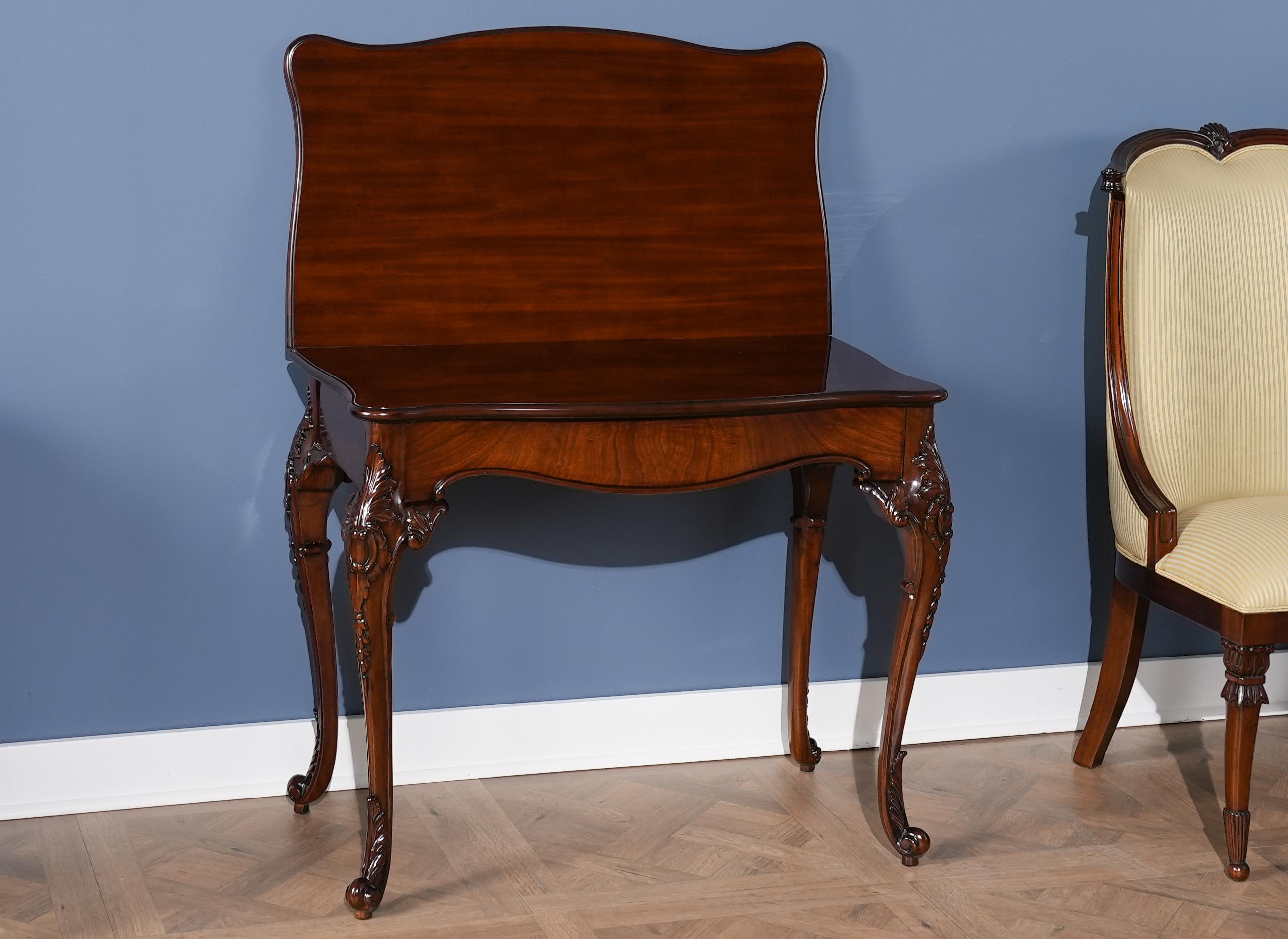 Mahogany French Game Table For Sale 4