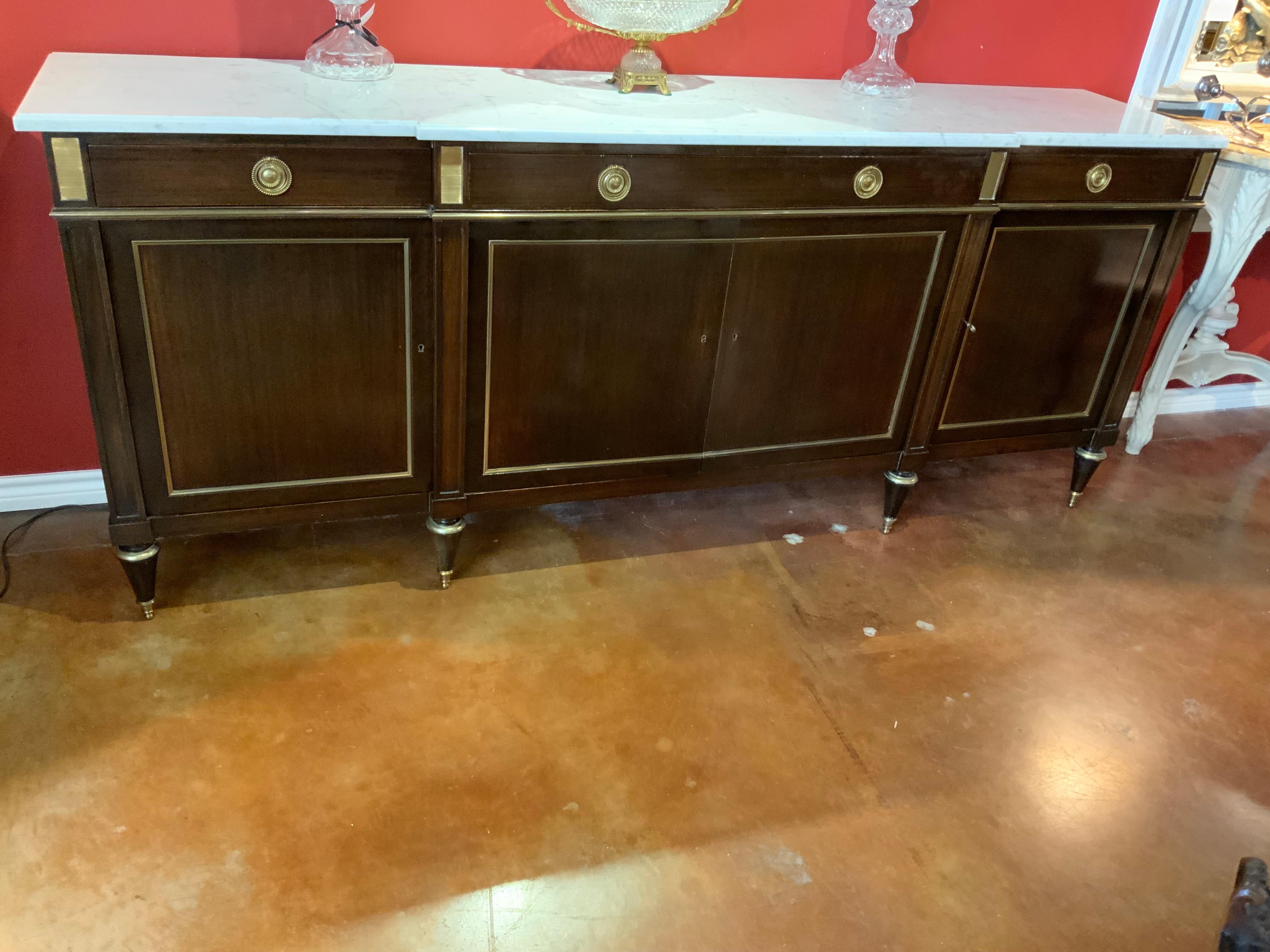 buffet louis xvi avec marbre
