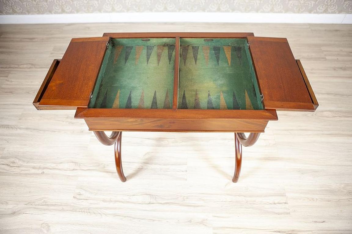 Mahogany Chess and Backgammon Table From the Turn of the 19th and 20th Centuries 5